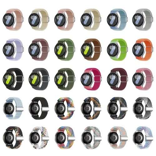 For Samsung Galaxy Watch 7 / 6 / 5 / 4 Nylon Loop Magnetic Buckle Watch Band(Orange)