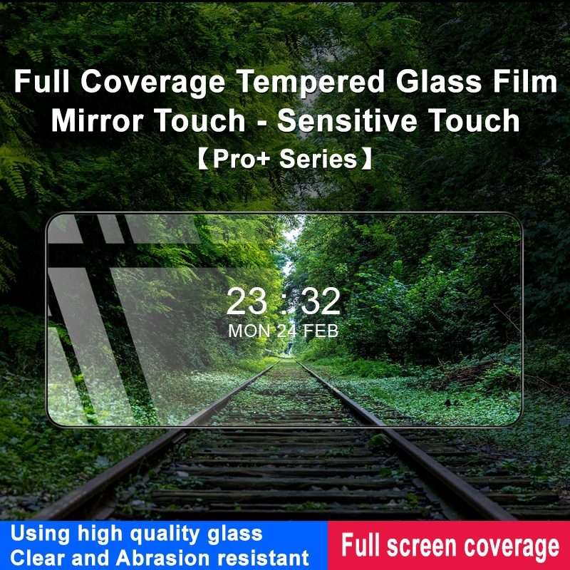 For Redmi Note 14 5G imak 9H Surface Hardness Full Screen Tempered Glass Film Pro+ Series