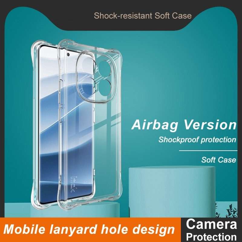 For Redmi Note 14 Pro+ 5G imak Shockproof Airbag TPU Phone Case(Transparent)