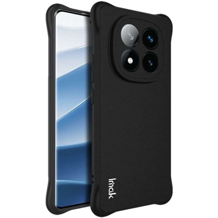 For Redmi Note 14 Pro+ 5G imak Shockproof Airbag TPU Phone Case(Matte Black)