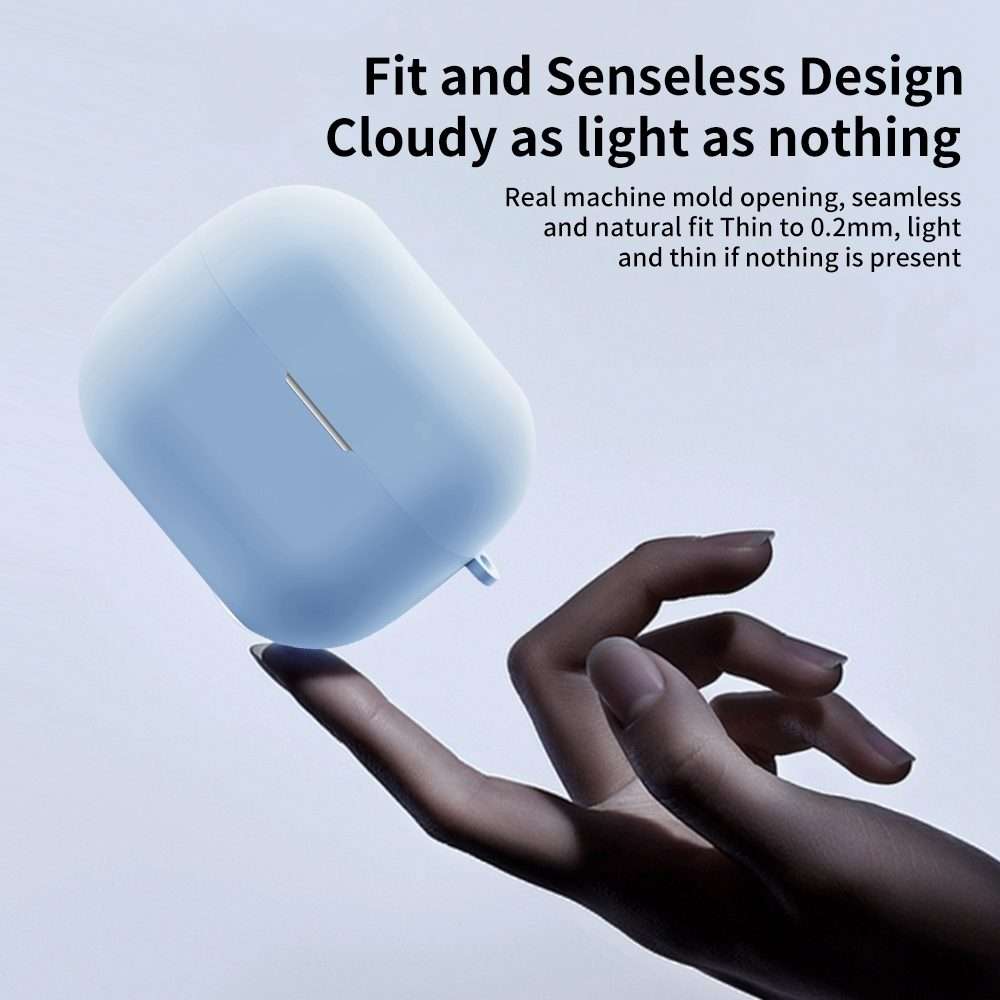 For Samsung Galaxy Buds 3 / 3 Pro Wireless Bluetooth Earphone Silicone Protective Case(Light Blue)