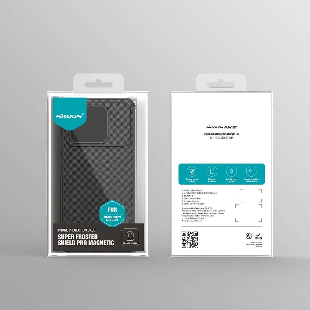 For Redmi K70 Ultra NILLKIN Frosted Shield Pro Magnetic Phone Case(Black)