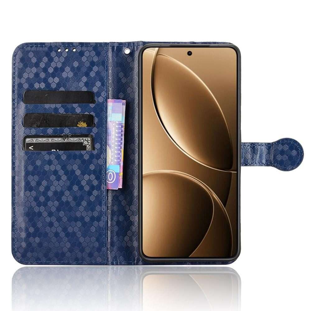 For Redmi K80 / K80 Pro Honeycomb Dot Texture Leather Phone Case(Blue)