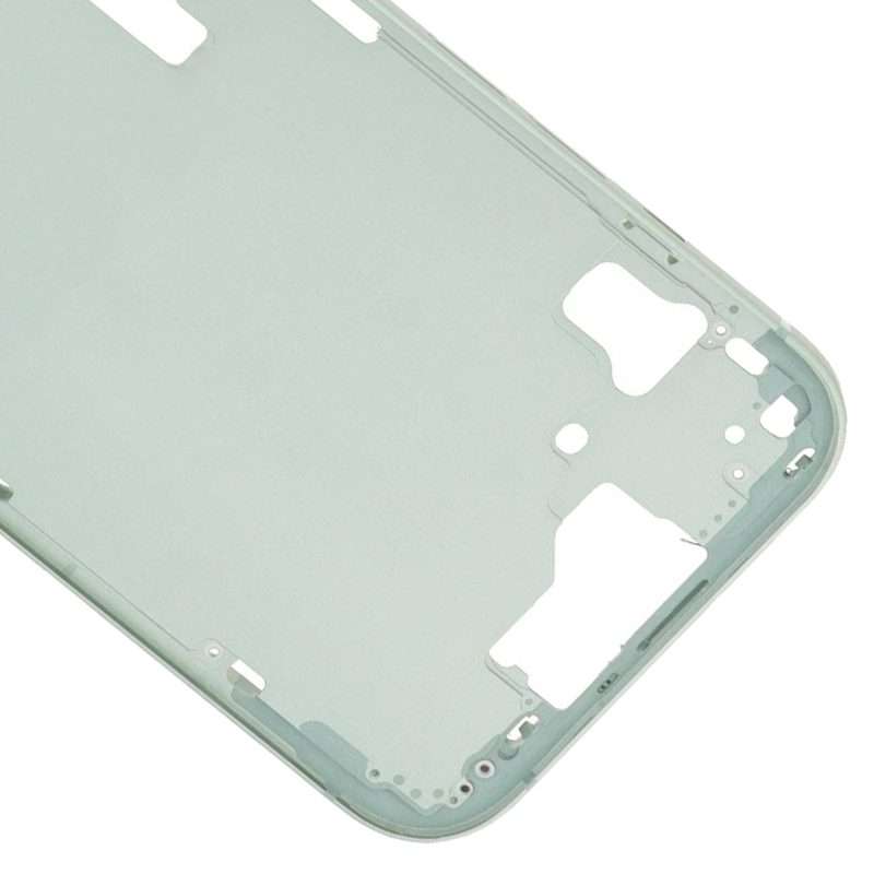 For iPhone 15 Middle Frame Bezel Plate with Side Keys + Card Tray, Version:CE EU Version(Green)