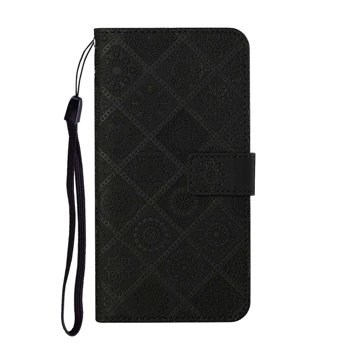 For Redmi Note 15 Pro 5G Global 163.6mm Ethnic Style Embossed Pattern Leather Phone Case(Black)