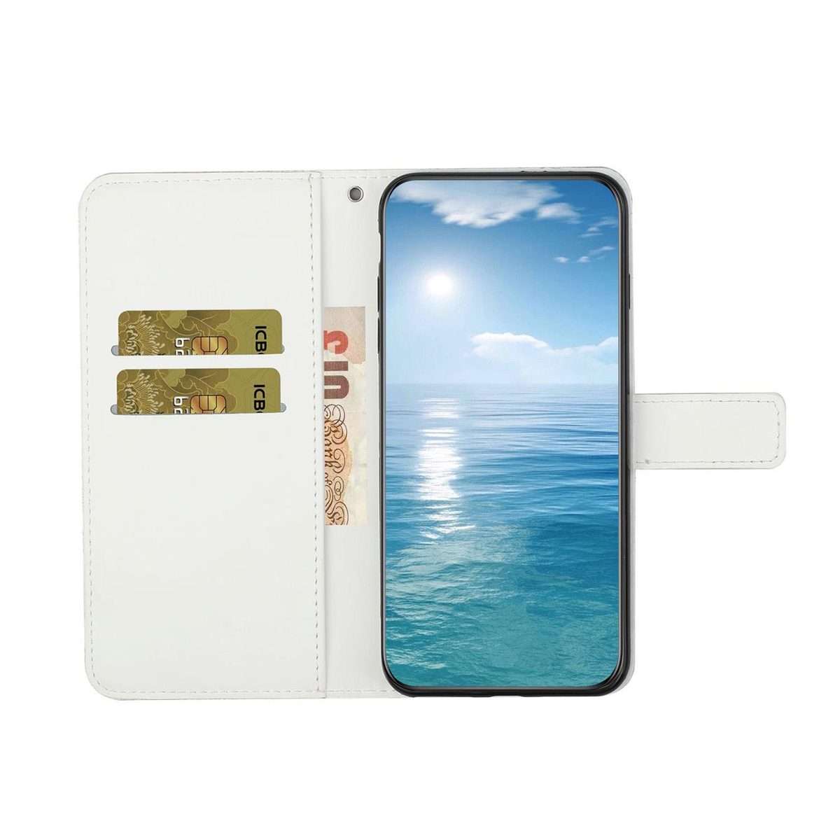 For Redmi Note 15 Pro 5G Global 163.6mm Ethnic Style Embossed Pattern Leather Phone Case(White)
