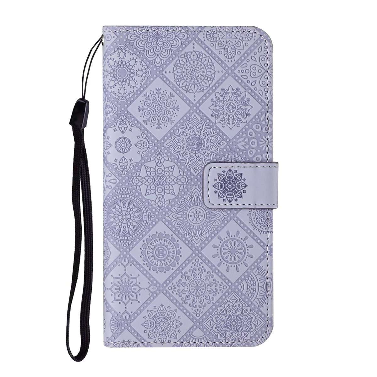 For Redmi Note 15 Pro 5G Global 163.6mm Ethnic Style Embossed Pattern Leather Phone Case(Purple)