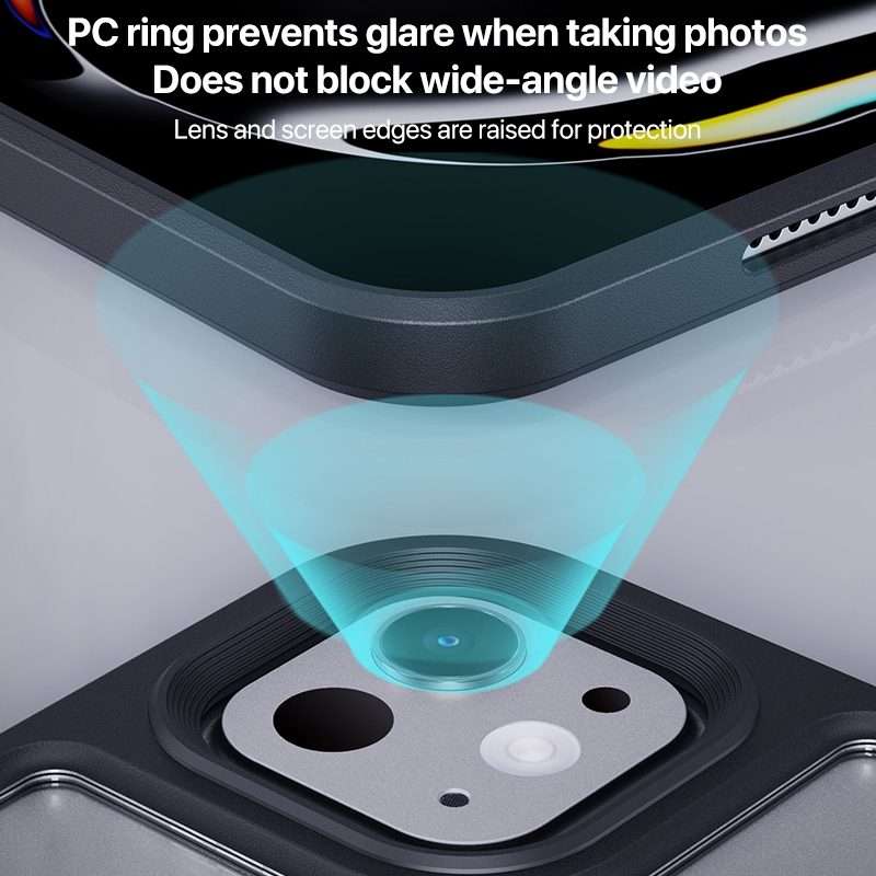 For iPad Pro 13 2025 / 2024 Ming Shield Series PC Hybrid TPU Tablet Case(Black)