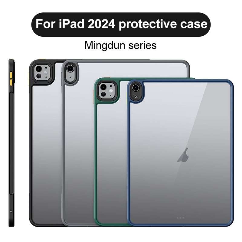 For iPad Pro 13 2025 / 2024 Ming Shield Series PC Hybrid TPU Tablet Case(Green)