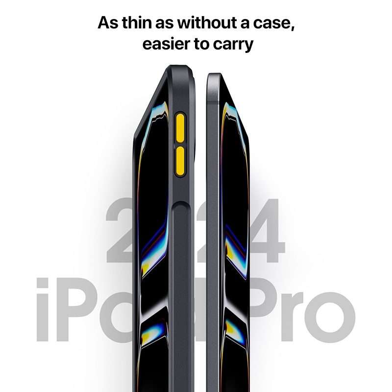 For iPad Pro 13 2025 / 2024 Ming Shield Series PC Hybrid TPU Tablet Case(Blue)