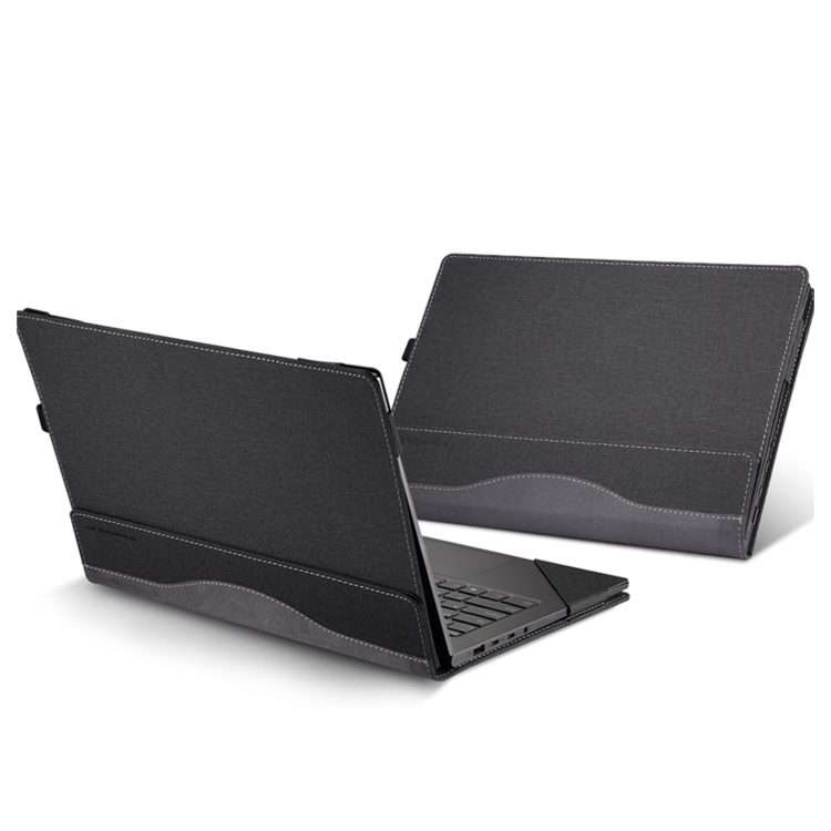 For MicroSoft Surface Laptop 13.5 inch 6/5/4/3/2 Leather Laptop Shockproof Protective Case(Black)
