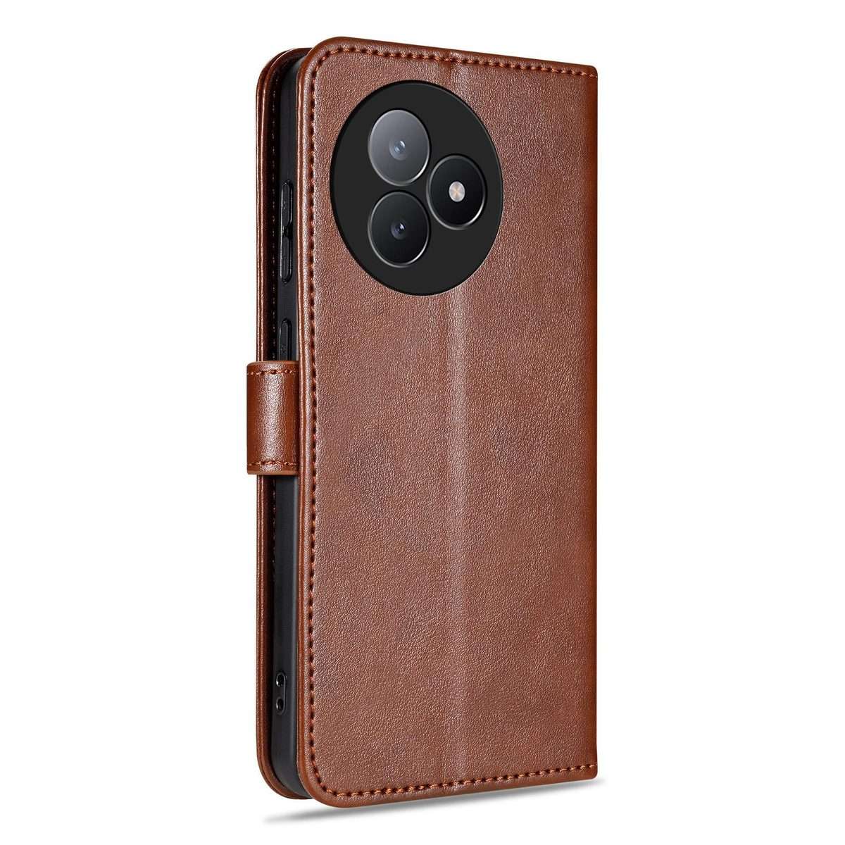 For Redmi K80 Ultra AZNS Sheepskin Texture Flip Leather Phone Case(Brown)