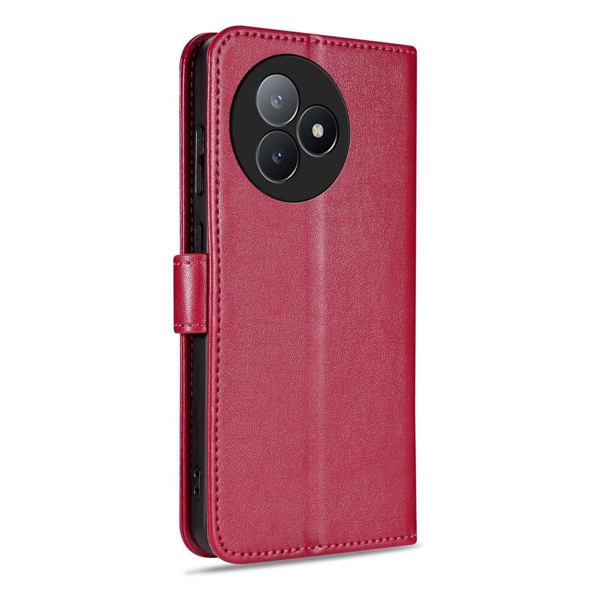 For Redmi K80 Ultra AZNS Sheepskin Texture Flip Leather Phone Case(Red)