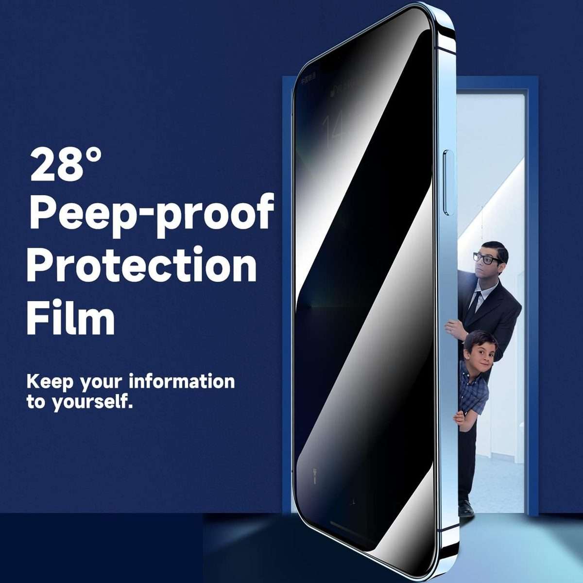 For iPhone 16 Plus LK Easy Install Privacy Tempered Glass Film(Black)