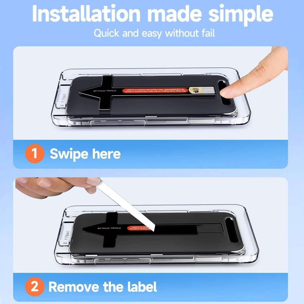 For iPhone 14 Pro LK Easy Install HD Tempered Glass Film(Black)
