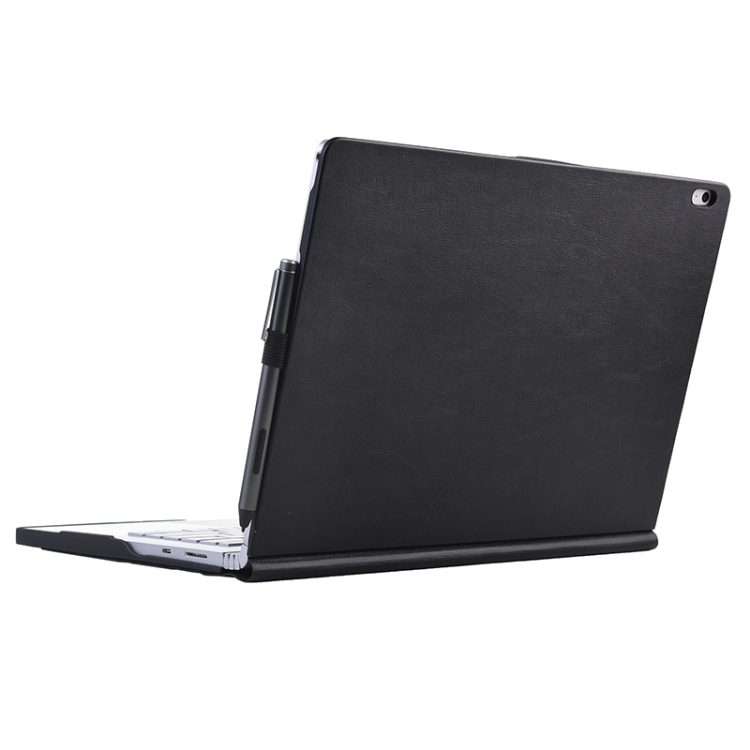 For Microsoft Surface Book 13.5 inch i5 Deformation All-inclusive Leather Laptop Case(Black)
