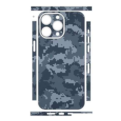 For iPhone 15 Pro Max All-inclusive PET Phone Decal Adhesive Sticker(Mosaic Grey)