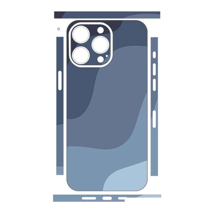 For iPhone 15 Pro Max All-inclusive PET Phone Decal Adhesive Sticker(Blue)