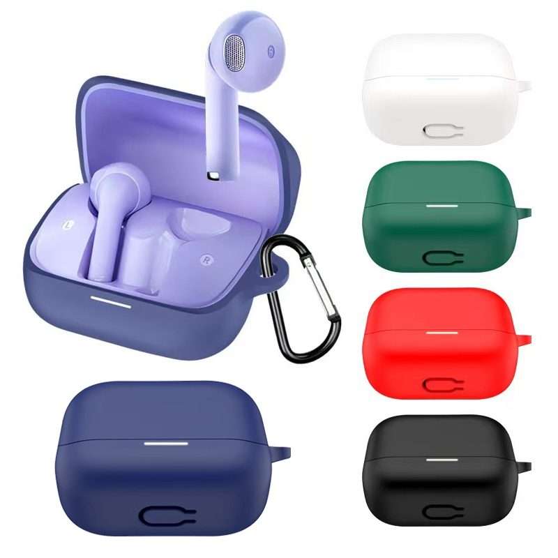For Anker SoundCore K20i Bluetooth Earphone Silicone Protective Case(White)
