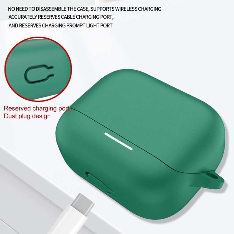 For Anker SoundCore K20i Bluetooth Earphone Silicone Protective Case(White)