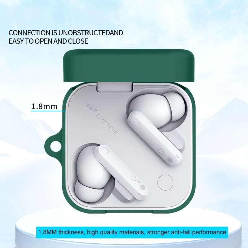 For CMF By Nothing Buds Pro2 Bluetooth Earphone Silicone Protective Case(White)