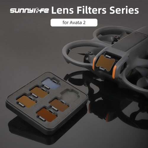 For DJI Avata 2 Sunnylife Camera Lens Filter, Filter:4 in 1 ND8/16/32/64
