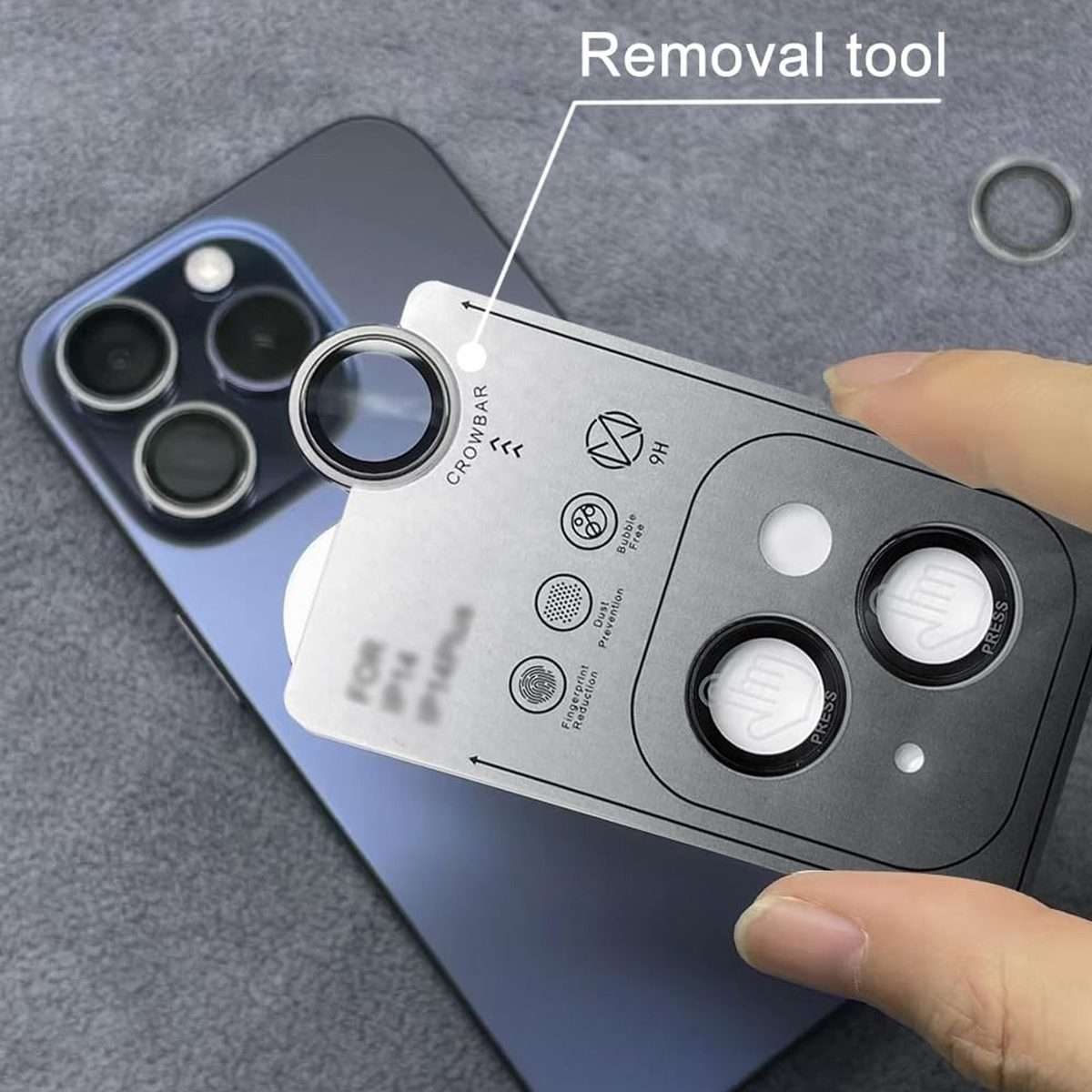 For iPhone 16 Pro / 16 Pro Max Back Camera Cover Tempered Glass Lens Film(Silver)