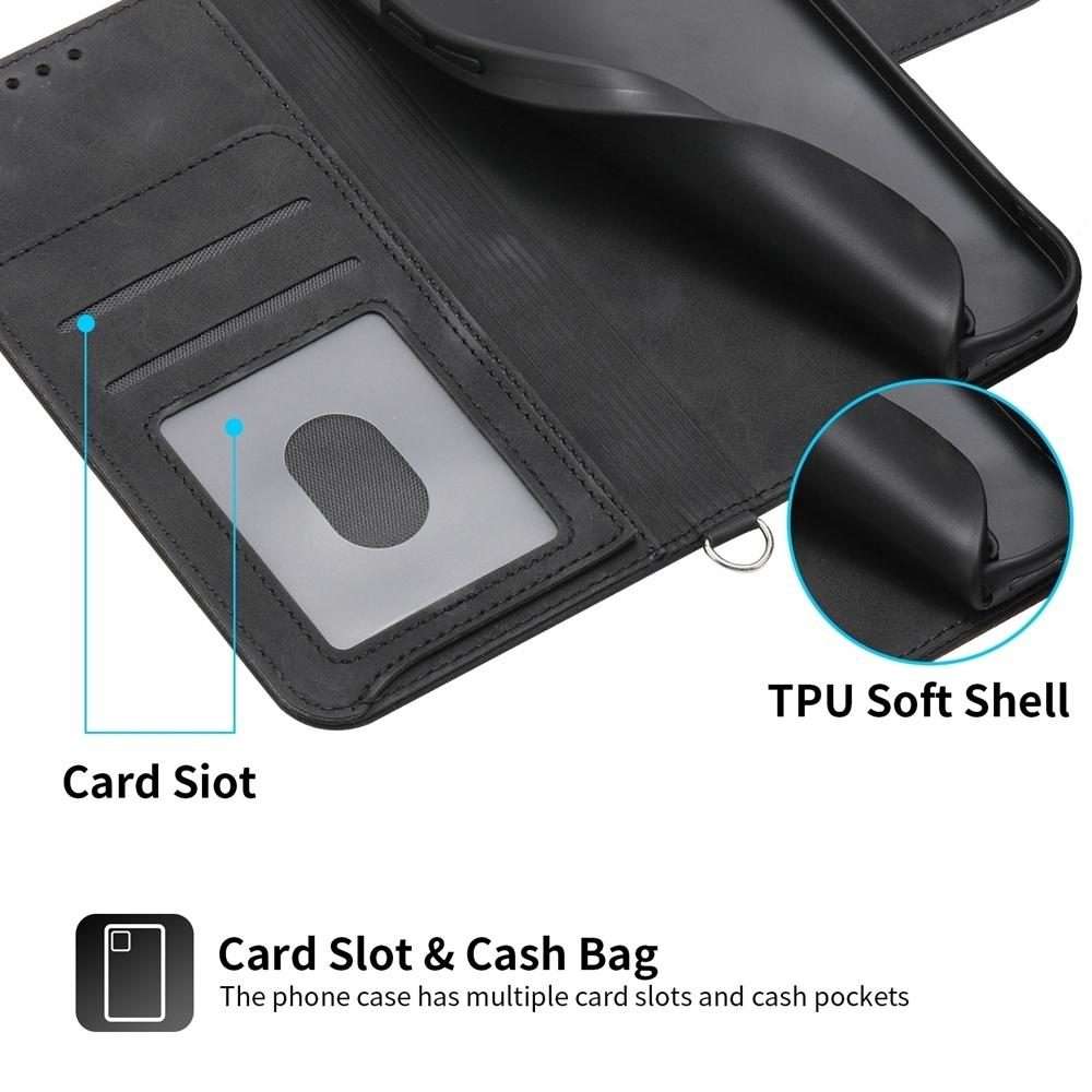 For Redmi K80 / K80 Pro Skin Feel Flowers Embossed Wallet Leather Phone Case(Black)