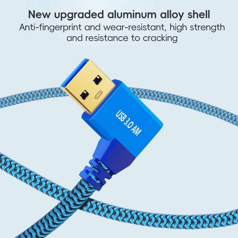 USB 3.0 Female To USB 3.0 Male Side Elbow Extension Cable for USB Disk Mouse / K ... (Right Elbow)