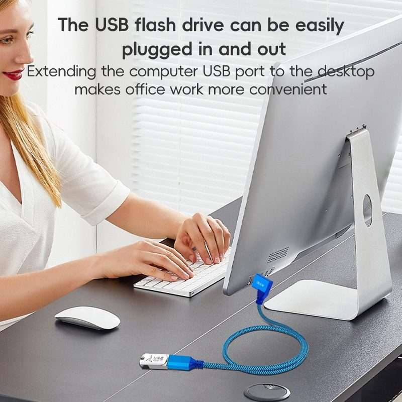 USB 3.0 Female To USB 3.0 Male Side Elbow Extension Cable for USB Disk Mouse / K ... (Right Elbow)