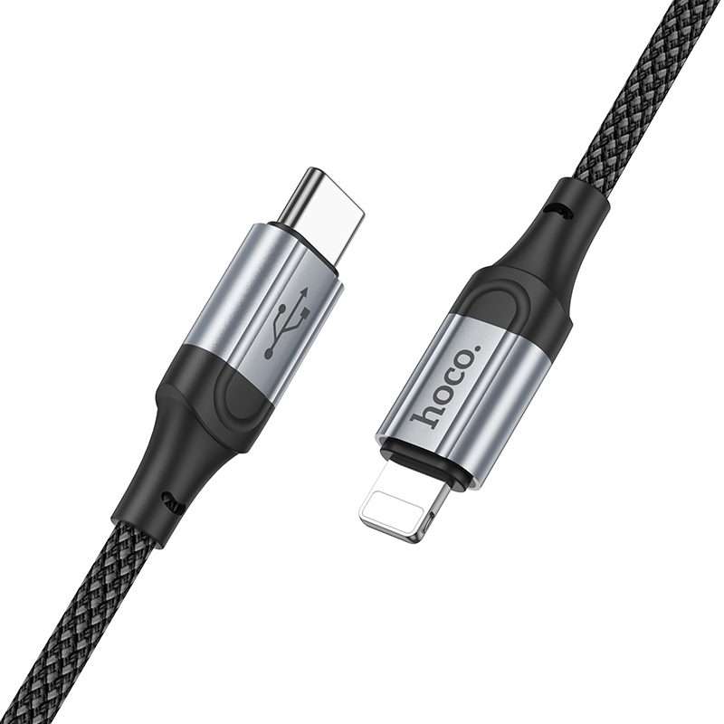 hoco X102 USB-C / Type-C to 8 Pin Fresh PD Charging Data Cable, Length:1m(Black)