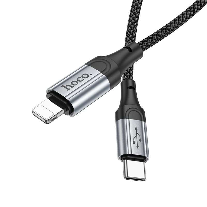 hoco X102 USB-C / Type-C to 8 Pin Fresh PD Charging Data Cable, Length:1m(Black)