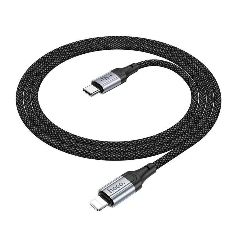 hoco X102 USB-C / Type-C to 8 Pin Fresh PD Charging Data Cable, Length:1m(Black)