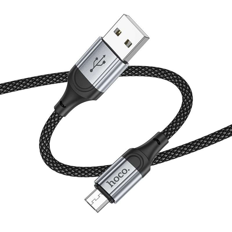 hoco X102 USB to Micro USB Fresh 2.4A Charging Data Cable, Length:1m(Black)