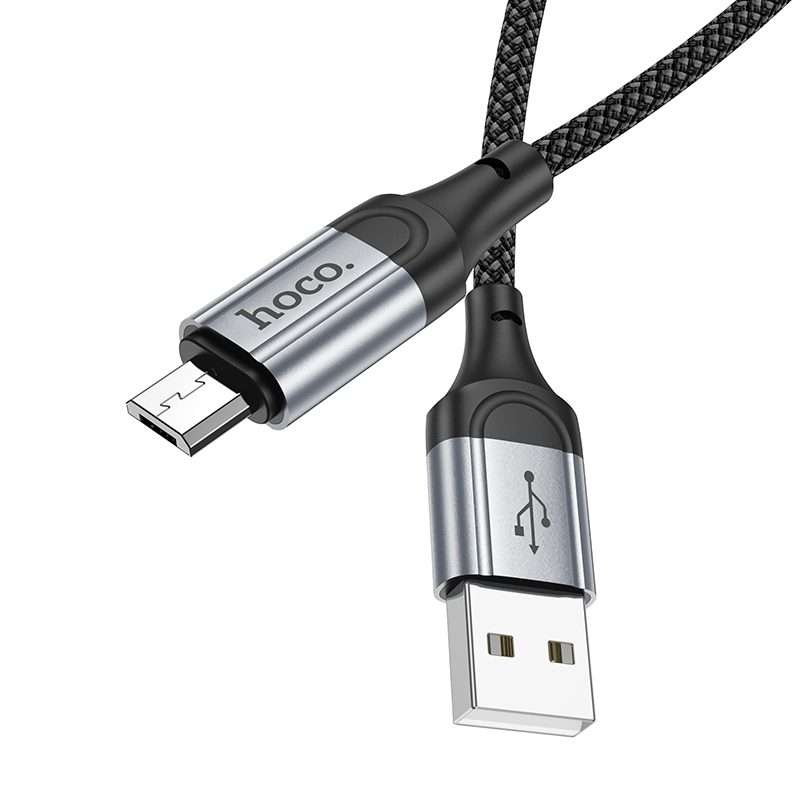 hoco X102 USB to Micro USB Fresh 2.4A Charging Data Cable, Length:1m(Black)