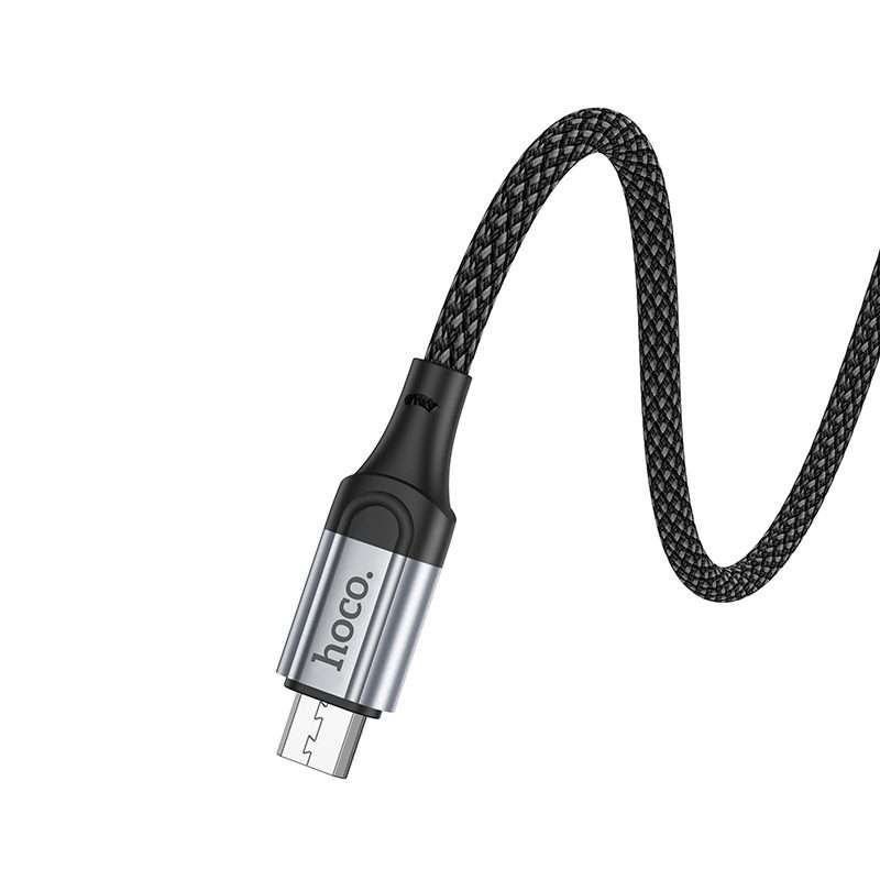 hoco X102 USB to Micro USB Fresh 2.4A Charging Data Cable, Length:1m(Black)