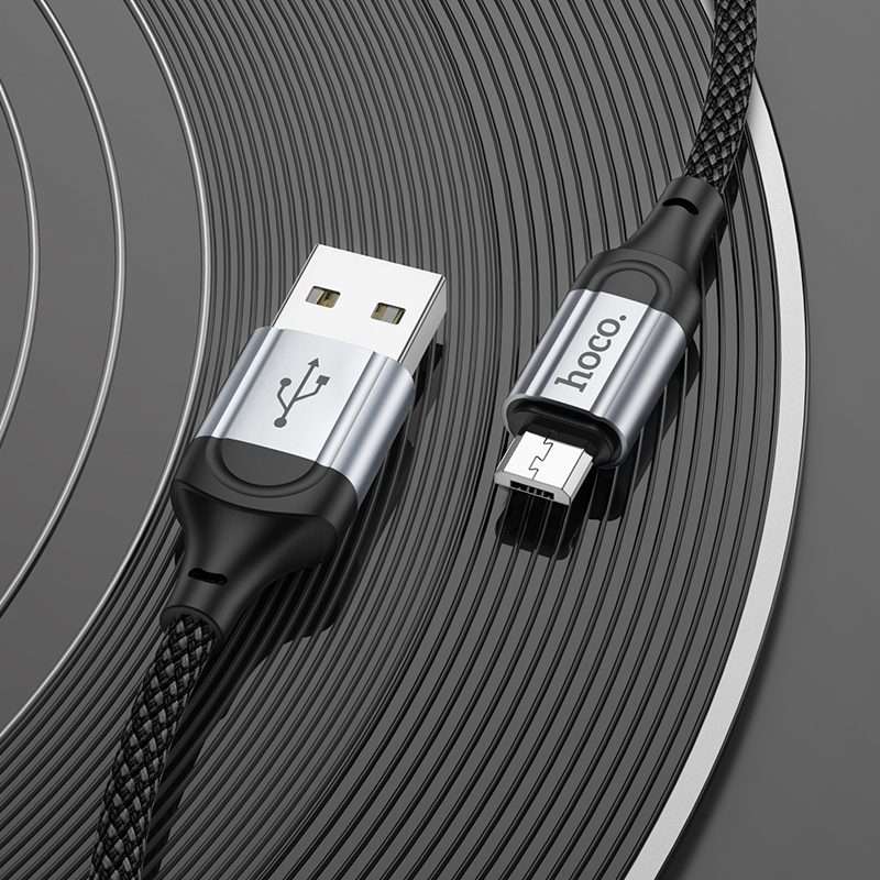 hoco X102 USB to Micro USB Fresh 2.4A Charging Data Cable, Length:1m(Black)