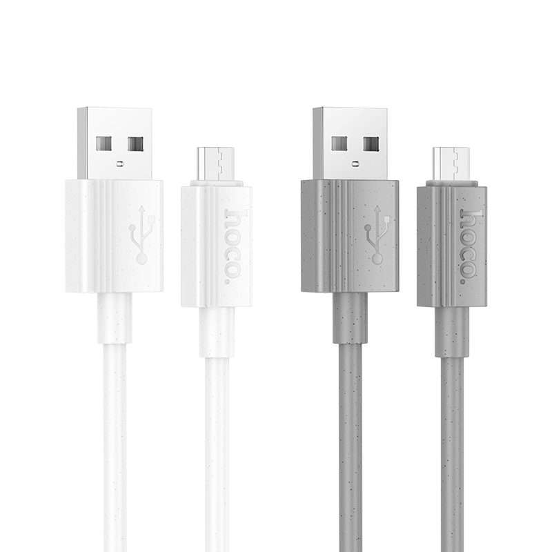 hoco X107 USB to Micro USB Favor 2.4A Charging Data Cable, Length:1m(Grey)