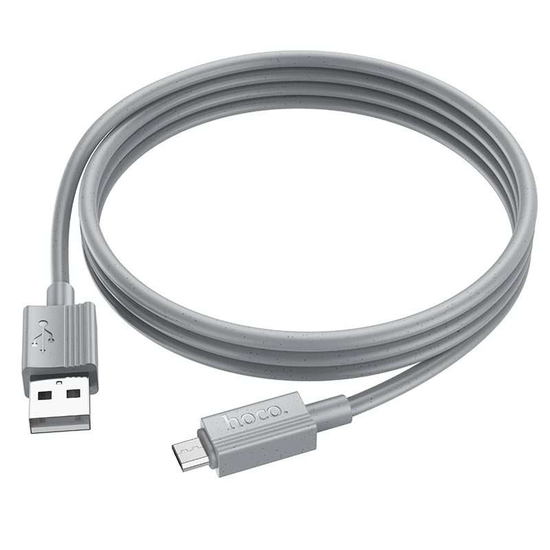 hoco X107 USB to Micro USB Favor 2.4A Charging Data Cable, Length:1m(Grey)