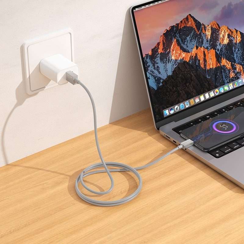 hoco X107 USB to Micro USB Favor 2.4A Charging Data Cable, Length:1m(Grey)