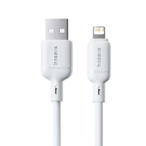 Baseus Silky Series 1m 2.4A USB to 8 Pin Fast Charging Cable(White)