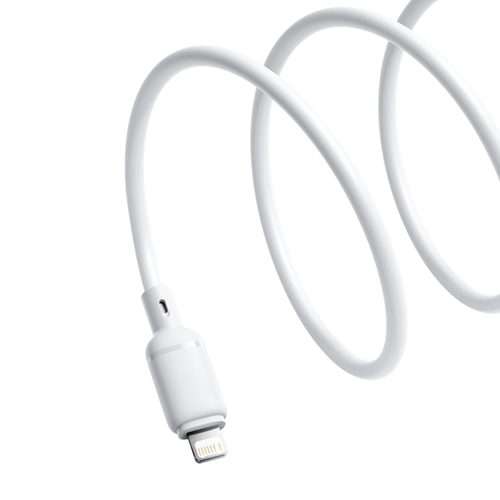 Baseus Silky Series 1m 2.4A USB to 8 Pin Fast Charging Cable(White)