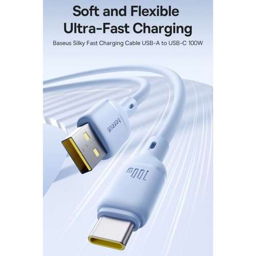 Baseus Silky Series 1m 2.4A USB to 8 Pin Fast Charging Cable(White)
