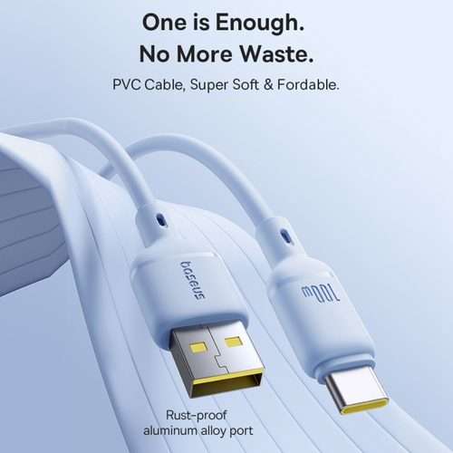Baseus Silky Series 1m 2.4A USB to 8 Pin Fast Charging Cable(White)