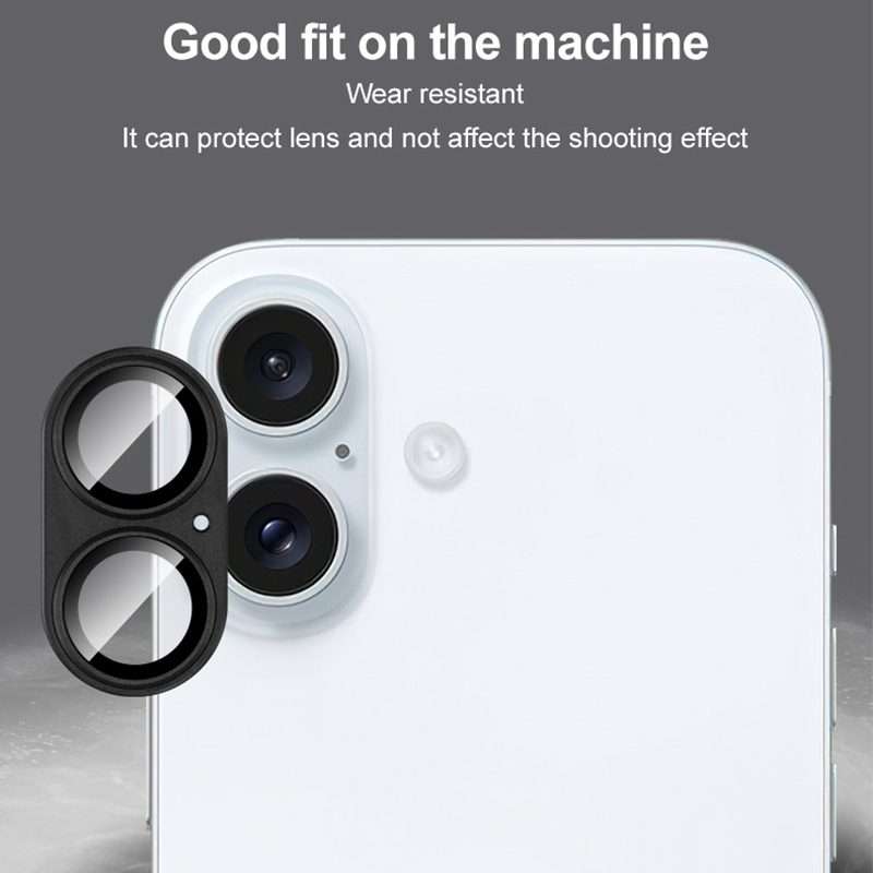 For iPhone 16 / 16 Plus IMAK Metal Armor Premium Camera Protector Film(Light Blue)