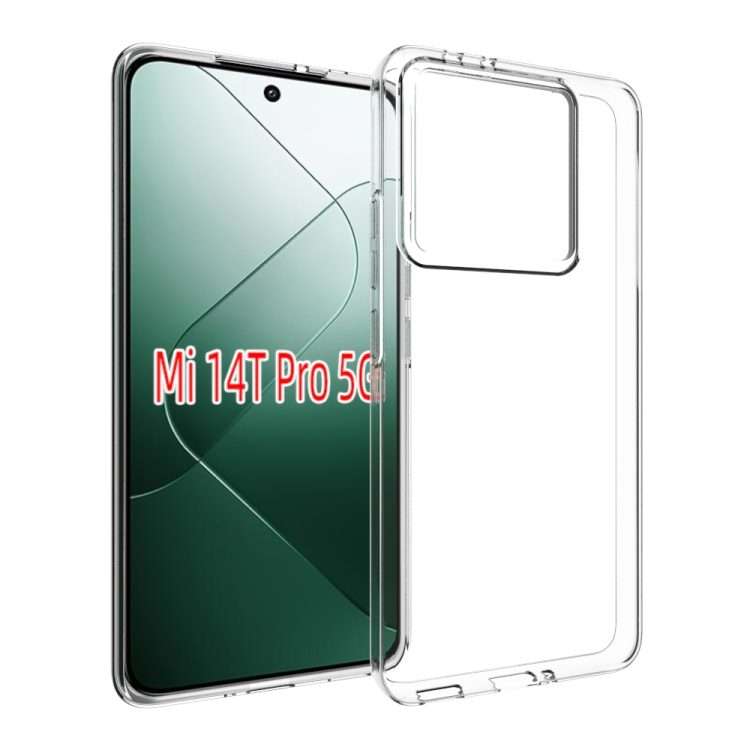 For Xiaomi 14T Pro Waterproof Texture TPU Phone Case(Transparent)