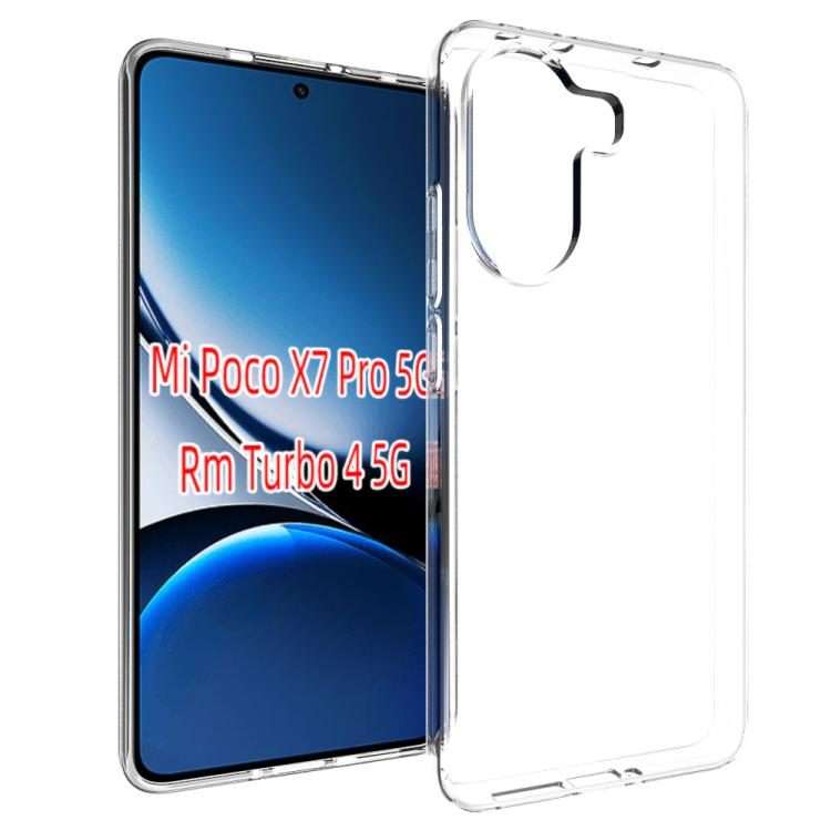 For Xiaomi Poco X7 Pro Waterproof Texture TPU Phone Case(Transparent)