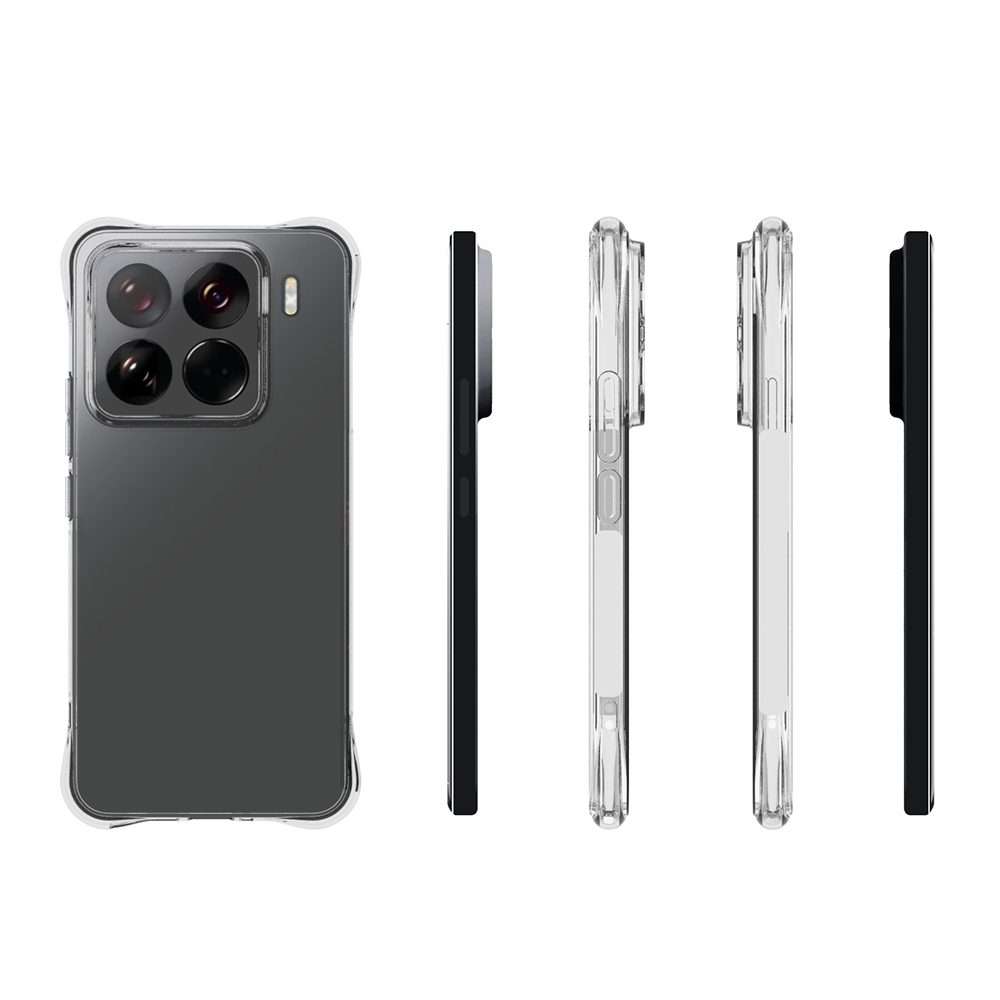 For Xiaomi 15 Pro Shockproof Non-slip Thickening TPU Phone Case(Transparent)