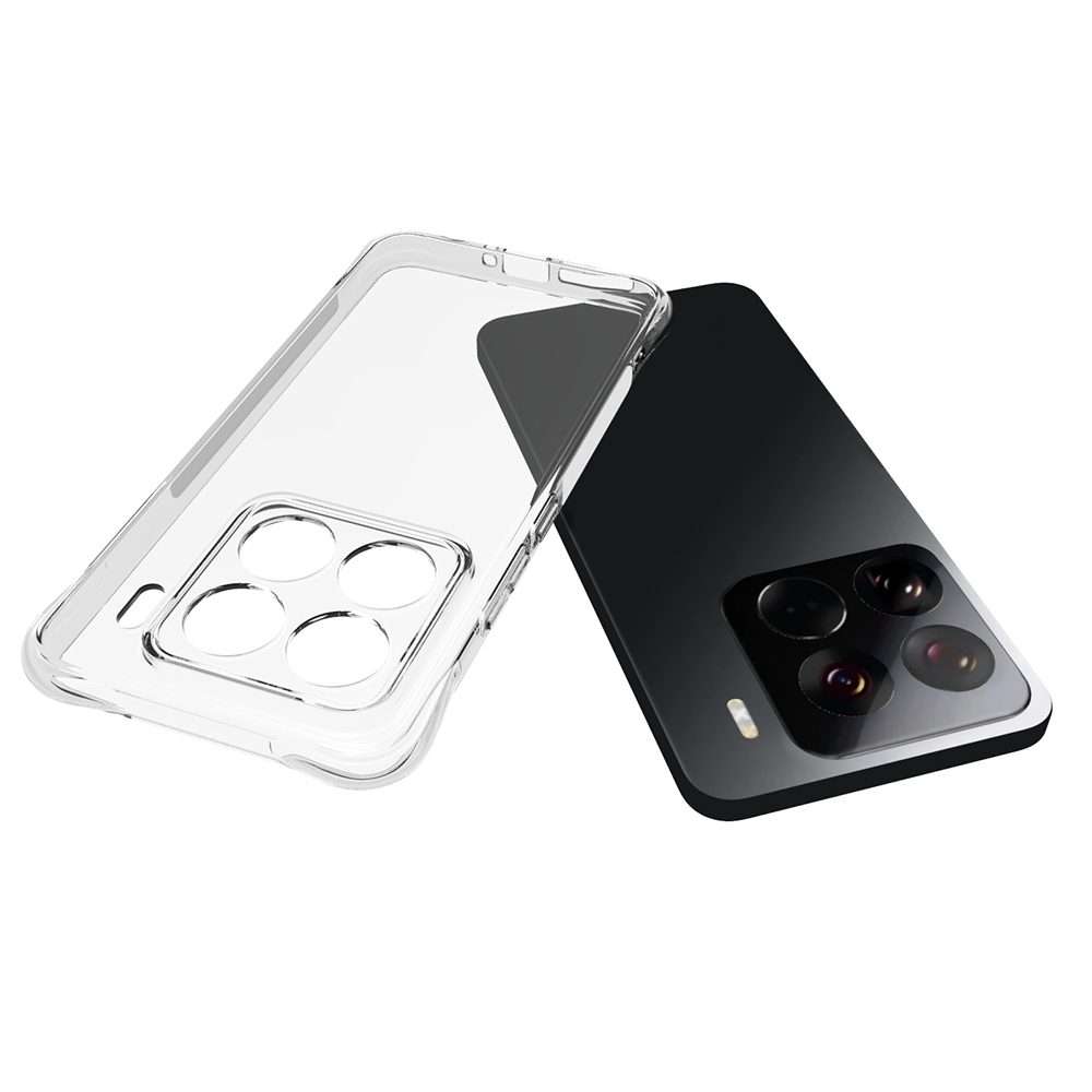 For Xiaomi 15 Pro Shockproof Non-slip Thickening TPU Phone Case(Transparent)