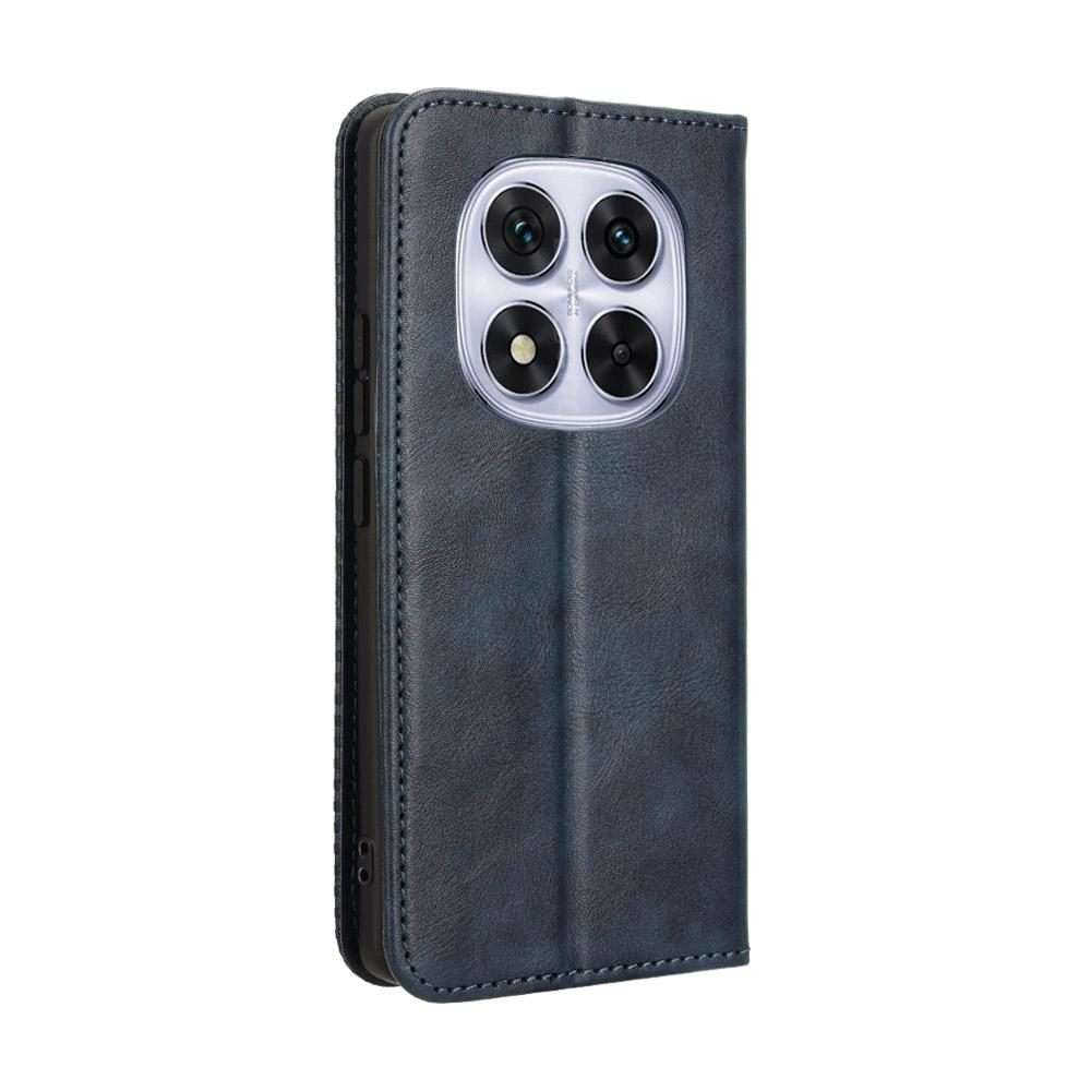 For Redmi Note 14 Pro+ 5G Magnetic Buckle Retro Texture Leather Phone Case(Blue)